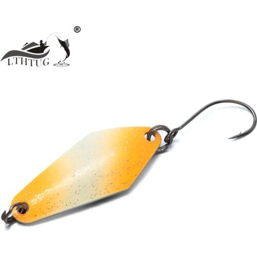 LTHTUG ROONEY 2.2g Pesca High Quality Copper Spoon Bait UV Colorful Stream Metal Fishing Lure Hard Baits For Perch Trout Chub