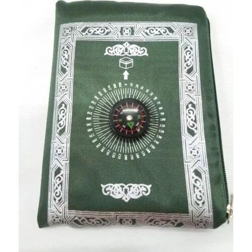 24pcs/lot mix 4colors Travel muslim without compass pocket size prayer mat