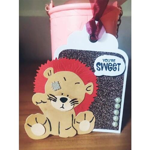 Muppet Lion Metal Cutting Dies Animal Doll Stencil For DIY Craft Scrapbooking Cards Decorative