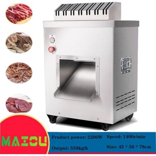 New Upgrade Meat Slicer Commercial Cut Fish Slice Cutting Machine Electric Meat Slice Home Automatic Vegetable Cutting Machine