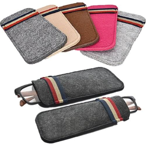 Portable Glasses Storage Organizer Bag For Women Men Unisex Felt Sunglasses Storage Eyeglasses Cases lunettes Reading GlassesBag