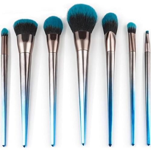 Professional 7 Pieces Makeup Brushes Set Powder Foundation Blusher Contour Eyebrow Eyeshadow Brush Beauty Cosmetic Tools Kits