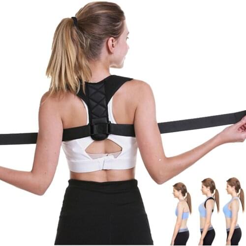 Brace Support Belt Adjustable Back Posture Corrector Clavicle Spine Shoulder Lumbar Posture Correction Straightener Women Men