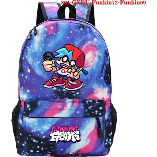 Game Friday Night Funkin Backpack Zipper School Bags For Teenage Girls Boys Travel Bags Mens Laptop Bag Children Bookbag Mochila
