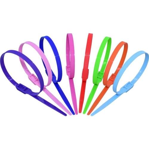 Releasable Spec 8x400 nylon cable tie Inflatable gas fort children toy fort garden Cartoon model tie fasten plastic red white