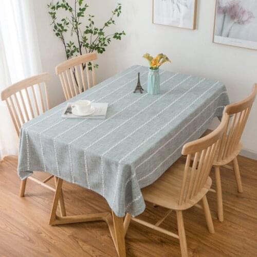 Nordic Simple And Fresh Cotton And Linen Tablecloth Rectangular Tassel Type Coffee Table TV Cabinet Wedding Party Tablecloth