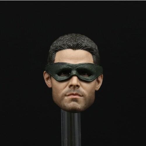 1/6 Scale Man Head Sculpture Model Green Arrow Supehero Stephen Amer Be Suit For 12 Inch Doll Soldier Figures