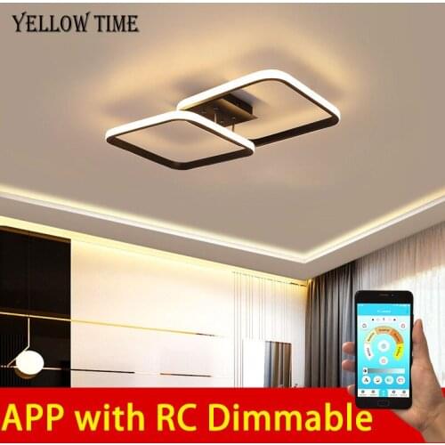 Modern LED Chandelier Light For Living room Bedroom Kitchen Home Chandelier Black&White Aisle Chandelier Ceiling Lamp Fixtures