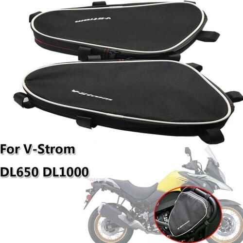 Motorcycle Frame Crash Bars Waterproof Bag Repair Tool Placement Bag For Suzuki V-Strom 650 DL650 DL1000 For Givi For Kapp