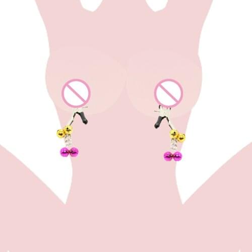 Nipple Clamps Sex Slave Metal Chain Breast Clip SM Bondage Breast Sex Toy Adult Game Nipple Clip Clamp For Couples Adult BDSM