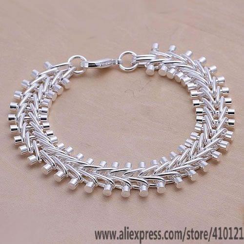 DT-H050 Hot Sale 925 Sterling Silver Bracelets For Women,Wholesale Christmas Gift Charm Fashion Fish Bone Bracelet