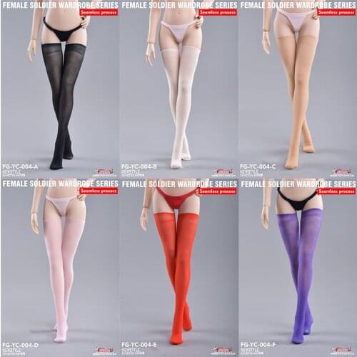 1/6 Female Soldier Seamless Stockings Fire Girl Toys FG-YC-004 Long Socks Clothes Accessories Fit 12" Action Figure Body