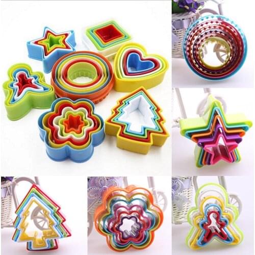 1 Set Fondant Cookies Cakes Moulds Xmas Cutter Mold Pastry Biscuit Cake Decor Mould Baking Tools