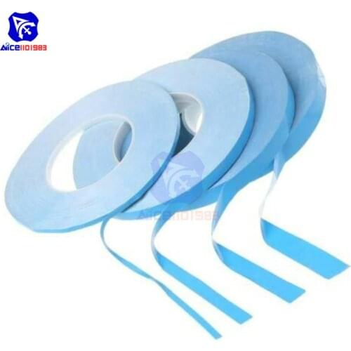 1 Piece Double Side Tape Length 25m Width 8mm Heat Tape Adhesive Tape for PCB CPU LED Strip Light Heatsink