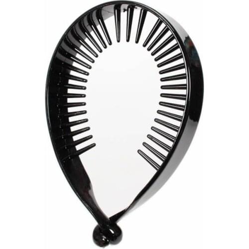 10 Black Clear Plastic Banana Clips Hair Claw Ponytail Holder 58mm 100MM for DIY Craft