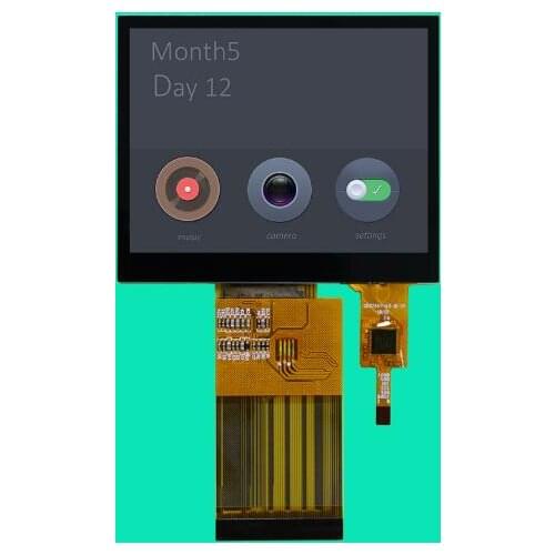 3.5 inch 60PIN 262K TFT LCD Capacitive/Resistive Touch Screen RGB+SPI Interface 320*240