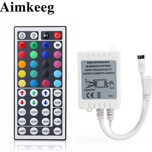 44 Keys Led Controller LED IR Remote RGB Controller Lamp Dimmer DC12V 6A for RGB 3528 2835 5050 LED Strip Light