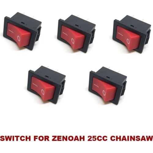 5pcs/lot Flameout Part Stop Kill ON-OFF Switch Fit ZENOAH G2500 25CC 26cc 2500 3800 38CC STIGA ALPINA GGP ama Anova Chainsaw