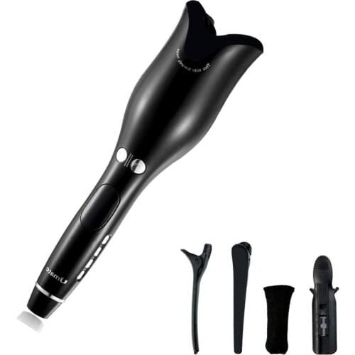Automatic Hair Curler LCD Display Spin & N Curl 1 Inch Iron Curling Air Wand Styling Salon Tool Rotating Curling Wave Styer