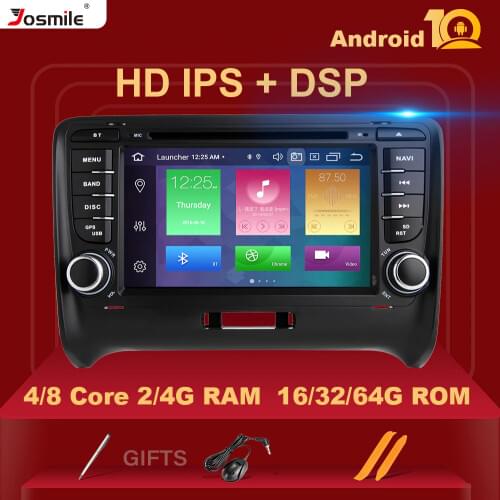 IPS DSP 4GB 64G 2 Din Android 10 Car Multimedia Player For AUDI TT MK2 8J GPS Navigation Radio DVD Head unit Stereo Audio 8 core