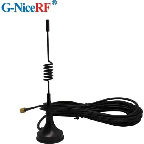 Free Shipping-2PCS/Lot SW433-XP3M SMA Male Head Interface 433MHz Sucker Antenna With 3Meter Cable