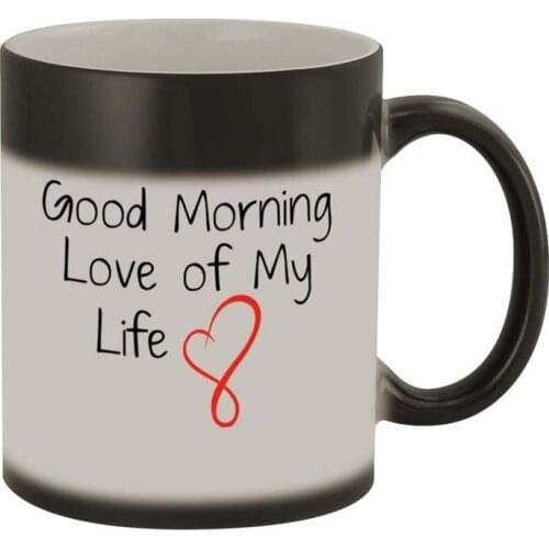 Good Morning Love of My Life Funny Humor Ceramic 11oz Color Changing Coffee Mug Cup