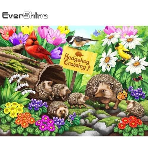 Evershine Diamond Embroidery New Arrivals Hedgehog 5D DIY Diamond Painting Animal Rhinestone Art Home Decor Gift