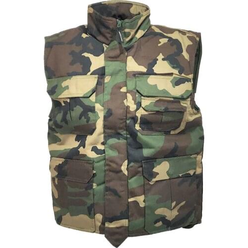 Padded vest hunting cotton men women winter camouflage quilted