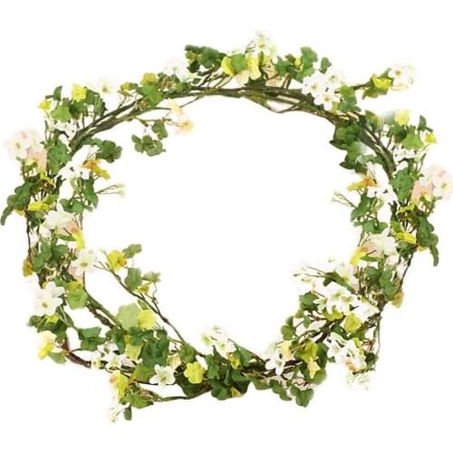 Artificial Plant Wall-Mounted Flowers Vine Decorative Pendant Home Decorations for Living Room Bedroom