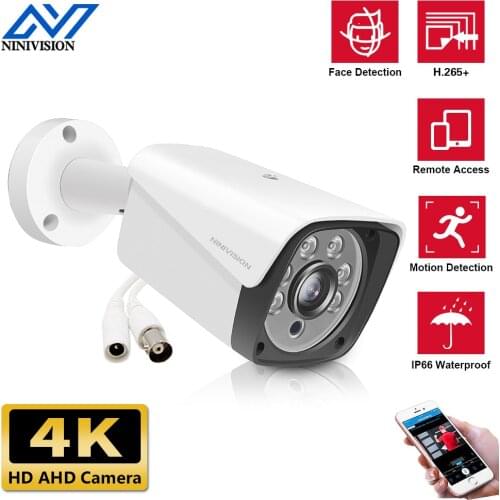 New Super AHD Camera HD 4MP Surveillance Outdoor Indoor Waterproof 6* Array infrared Security Camera System With Bracket