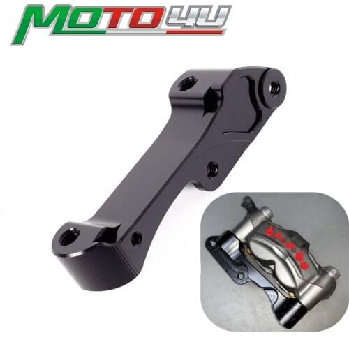 100MM Scooter Rear Disc Brake Caliper Relocation Bracket Black For Vespa Piaggio GTS GTS300 gts 300