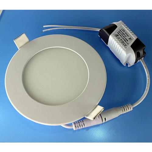 Wholesale 10pcs/lot Round Led Panel Down Lights 3W 4W 6W 9W 12W With AC110v to 240V Ulthra thin LED ceiling lamps