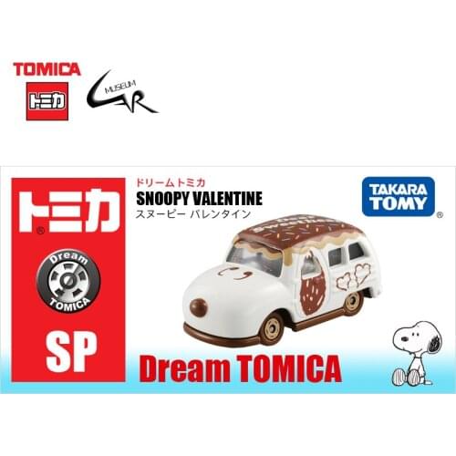 TAKARA TOMY DREAM TOMICA Vehicles Metal Diecast Alloy Car Model Girls Gift Toy Snoopys Valentine