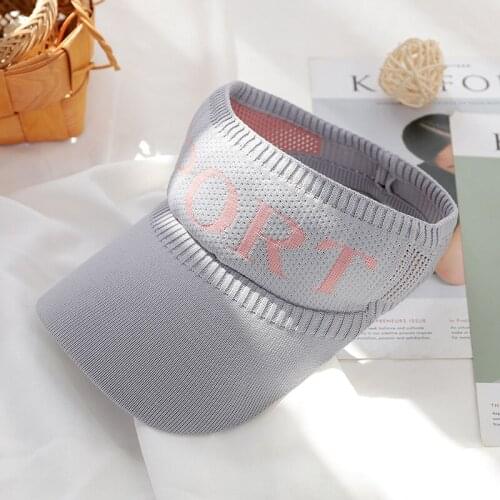 Fashion Men Woman Empty Top Knitted Sunscreen Hat Girls Sports Letter Embroidery Baseball Cap Outdoor Fishing Riding Chapeau