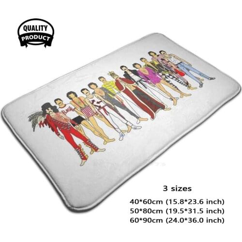 Fashion Soft Foot Pad Room Goods Rug Carpet Iconic Singer British Uk Music Pop Art People Performer Fashion Colorful Pride Sing