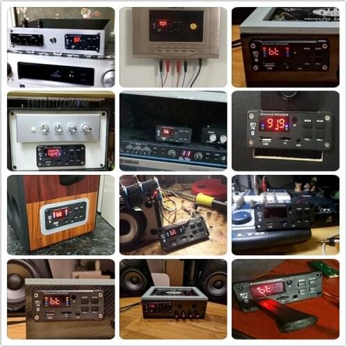 Mp3 module 50W Amplifier Player Bluetooth Module Board 12V FM Car Radio Support TF USB AUX 3.5 WMA Decoding Kit Player FM