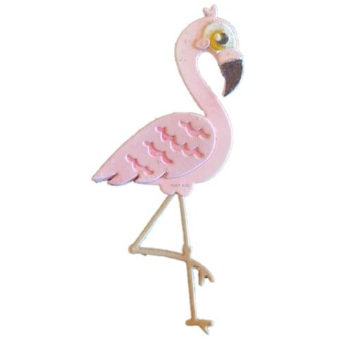 2021 New Flamingo decoration Dies Cutting Wooden Knife Die Compatible With Most Manual Die Cut Cutters