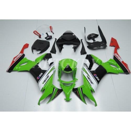New ABS Plastic Shell Motorcycle Fairing kit Fit For kawasaki Ninja ZX10R 2008 2009 2010 08 09 10 ZX-10R Green White