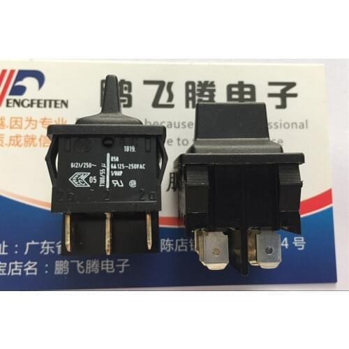 Original new 100% 1819.1302 button switch 6pin 3gear bilateral self-reset shaking head warping rocker switch 6A250V