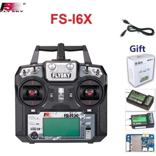 Flysky FS-i6X 2.4GHz 10CH AFHDS 2A RC Transmitter With X6B IA6b IA6B A8S R6B A3 IA10B Receiver For Rc Airplane