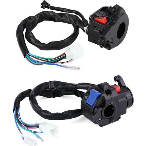 7/8" 22mm Motorcycle Handlebar Control Horn Turn Signal Light Start Switch