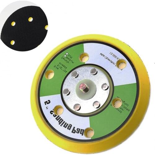 Professional 5 Inch 12000rpm Dual Action Random Orbital Sanding Pad with 6 Holes and Hairy Surface new