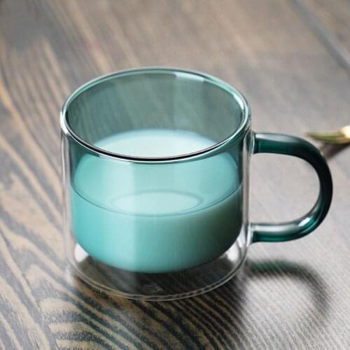 Heat-resistant Double Wall Glass Cup Beer Coffee Cup High Borosilicate Glass Beer Mug Tea Whiskey Glass Cups Drinkware