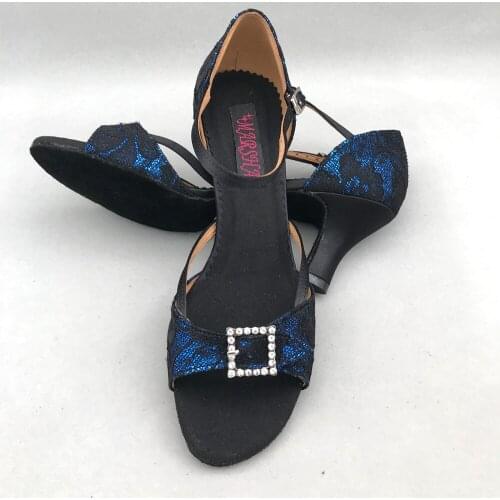Low Heel Latin Dance Shoes For women Salsa shoes pratice shoes comfortable shoes MS6211BBGL High Heel available