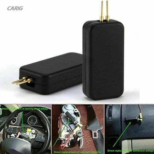 Universal Black Car SRS Airbag Simulator Emulator Resistor Bypass Fault Finding Diagnostic Car Auto Airbag Fault Light Emulator
