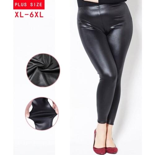 6XL Women Pencil Pants Skinny Plus Size Leggings Femme High Waist Tight Trouser Black Fashion Spring 2021 Clothing XXXXXL