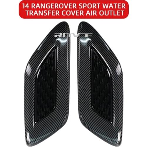 1 Pair Car Exterior Hood Air Vent Outlet Wing Trim for Land Rover Range Rover Sport 2014-2017, L494 Water Transfer