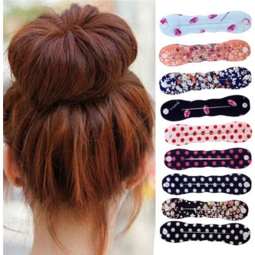 1pcs Hot Sale New Fashion Hair Styling Magic Sponge Clip Foam Bun Curler Hairstyle Twist Maker Tool Accessories