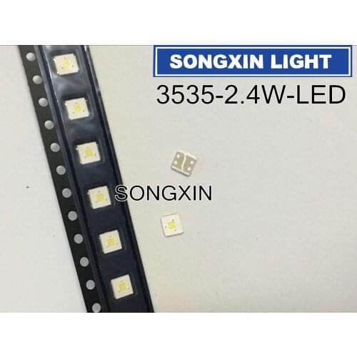 1000PCS LUMENS LED Backlight Flip-Chip LED 2.4W 3V 3535 Cool white 153LM LCD Backlight for TV TV Application