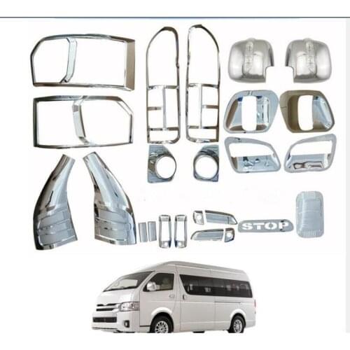 High-quality 25PCS ABS Chrome plated trim accessories plated For Toyota Hiace 2015 2016 2017 2018 Car exterior refit is special
